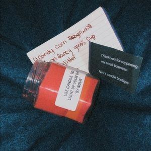 Homemade candy corn Candles